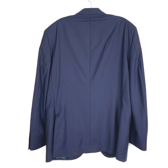 Peter Millar Men's Navy Blue Blazer Long Sleeve Classic 100% Wool Sz 42R - Picture 8 of 16
